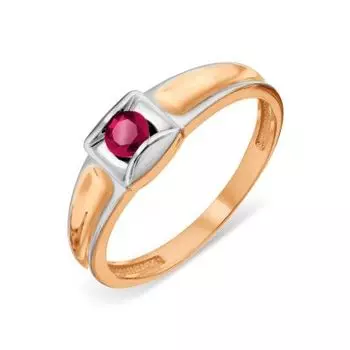 Кольцо с рубином Линии Любви