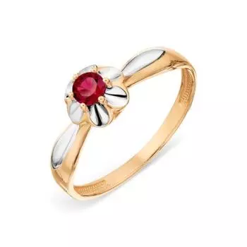 Кольцо с рубином Линии Любви