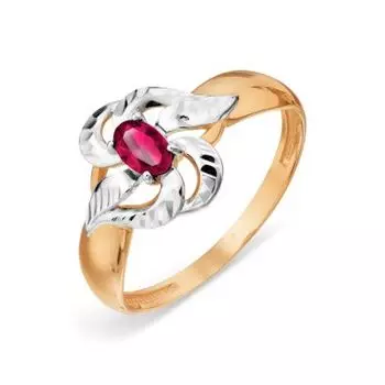 Кольцо с рубином Линии Любви