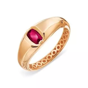 Кольцо с рубином Линии Любви