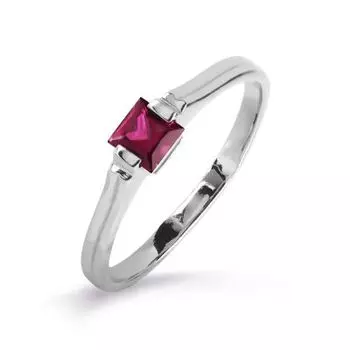 Кольцо с рубином Линии Любви