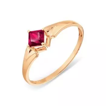 Кольцо с рубином Линии Любви