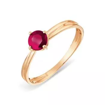 Кольцо с рубином Линии Любви