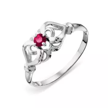 Кольцо с рубином Линии Любви
