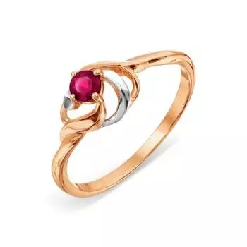 Кольцо с рубином Линии Любви