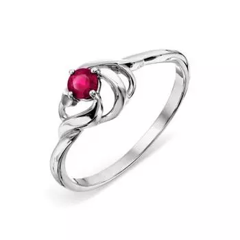 Кольцо с рубином Линии Любви