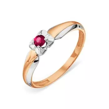 Кольцо с рубином Линии Любви
