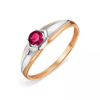 Кольцо с рубином Линии Любви