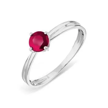 Кольцо с рубином Линии Любви