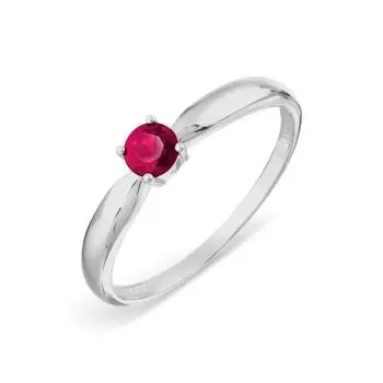 Кольцо с рубином Линии Любви