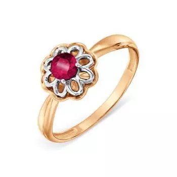 Кольцо с рубином Линии Любви