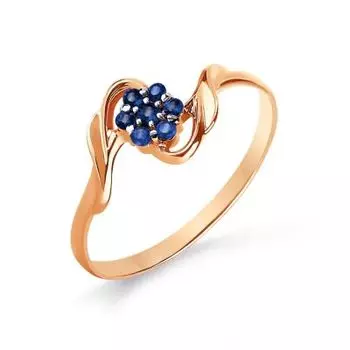 Кольцо с сапфирами Линии Любви