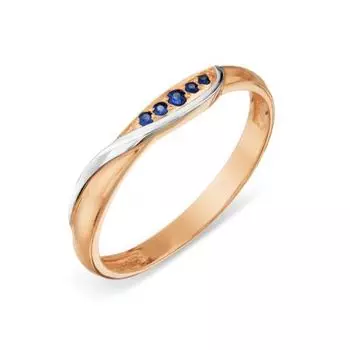 Кольцо с сапфирами Линии Любви