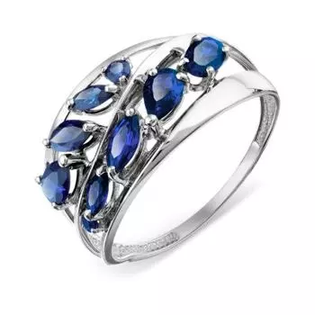Кольцо с сапфирами Линии Любви
