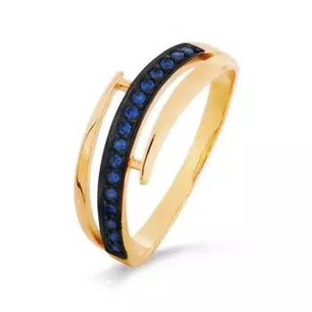 Кольцо с сапфирами Линии Любви