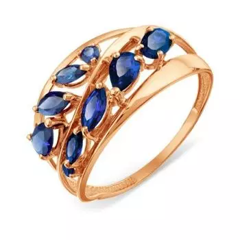 Кольцо с сапфирами Линии Любви