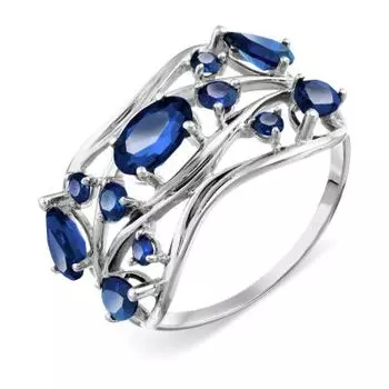 Кольцо с сапфирами Линии Любви