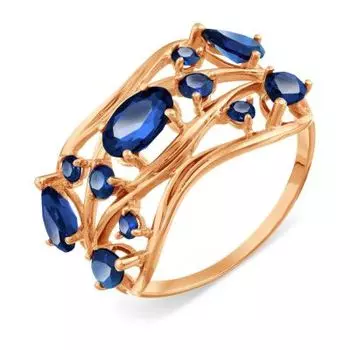 Кольцо с сапфирами Линии Любви