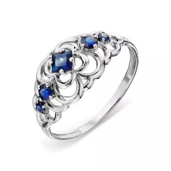 Кольцо с сапфирами Линии Любви