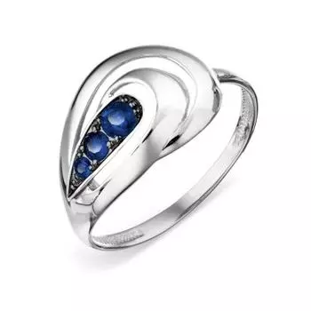 Кольцо с сапфирами Линии Любви
