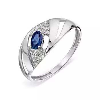 Кольцо с сапфиром и бриллиантами Линии Любви
