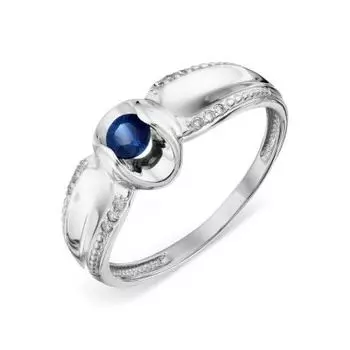 Кольцо с сапфиром и бриллиантами Линии Любви