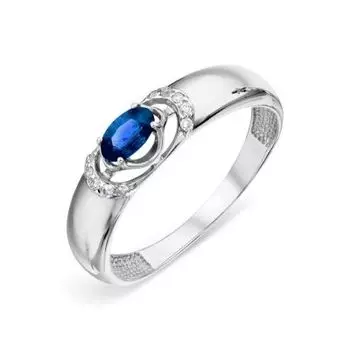 Кольцо с сапфиром и бриллиантами Линии Любви