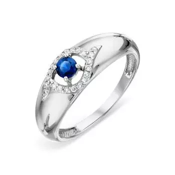 Кольцо с сапфиром и бриллиантами Линии Любви
