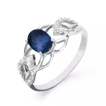 Кольцо с сапфиром и бриллиантами Линии Любви