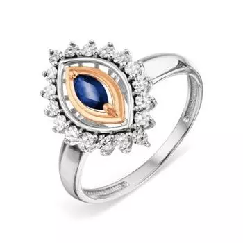 Кольцо с сапфиром Линии Любви