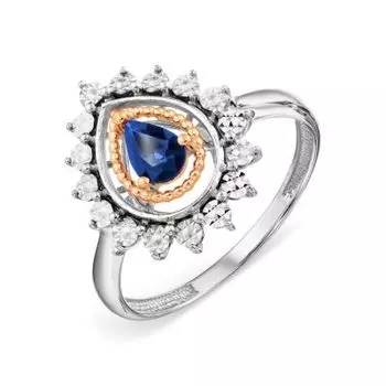 Кольцо с сапфиром Линии Любви