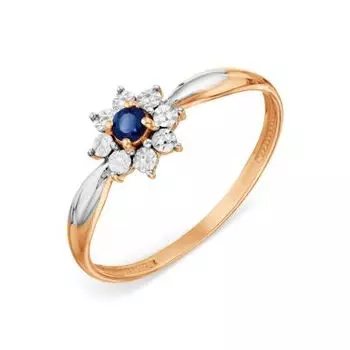 Кольцо с сапфиром Линии Любви