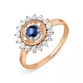 Кольцо с сапфиром Линии Любви