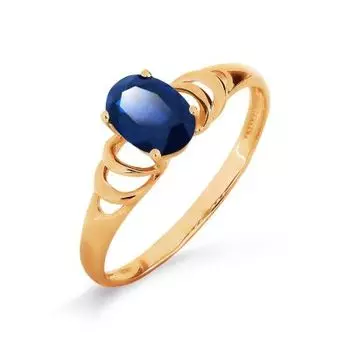 Кольцо с сапфиром Линии Любви
