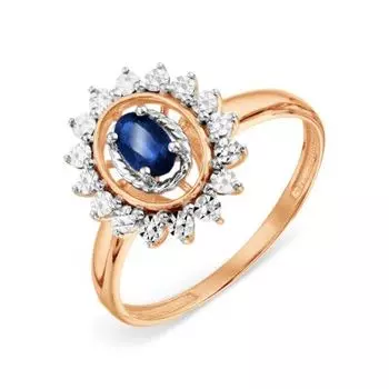 Кольцо с сапфиром Линии Любви