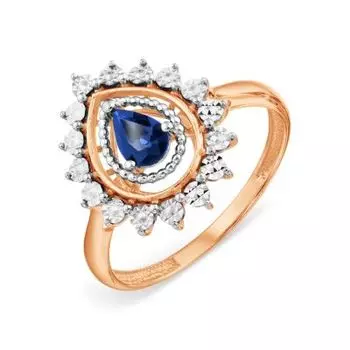Кольцо с сапфиром Линии Любви