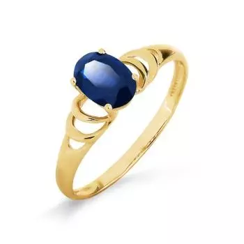 Кольцо с сапфиром Линии Любви