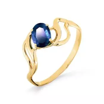 Кольцо с сапфиром Линии Любви