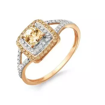 Кольцо с Swarovski Zirconia Линии Любви