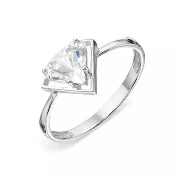 Кольцо с Swarovski Zirconia Линии Любви