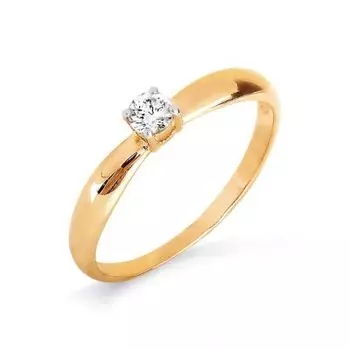 Кольцо с Swarovski Zirconia Линии Любви