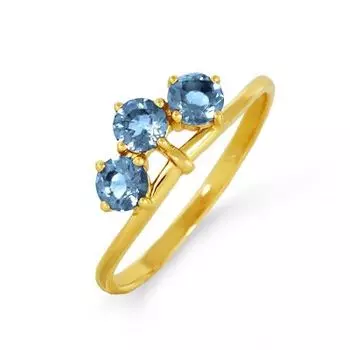 Кольцо с топазами Линии Любви