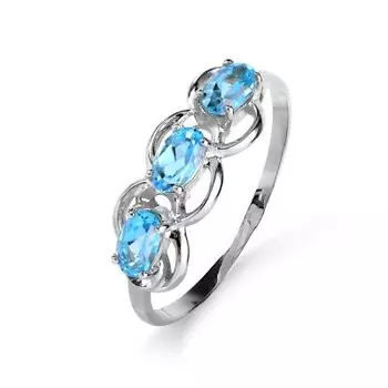 Кольцо с топазами Линии Любви