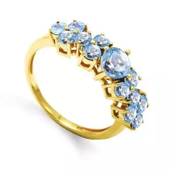 Кольцо с топазами Линии Любви