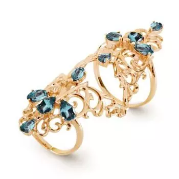 Кольцо с топазами Линии Любви