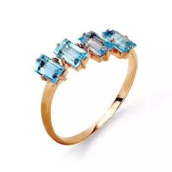 Кольцо с топазами Линии Любви