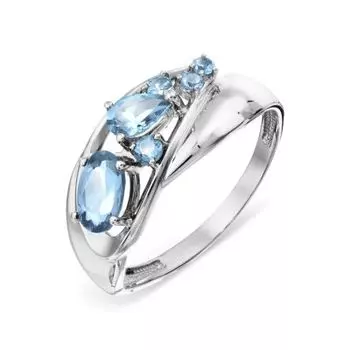 Кольцо с топазами Линии Любви