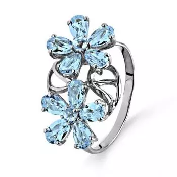 Кольцо с топазами Линии Любви