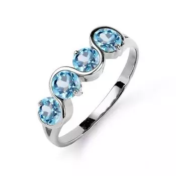 Кольцо с топазами Линии Любви