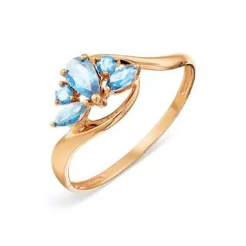 Кольцо с топазами Линии Любви